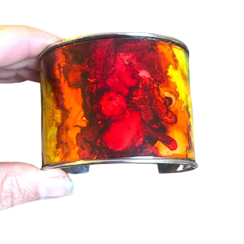 Abstract Rainbow Cuff Bracelet
